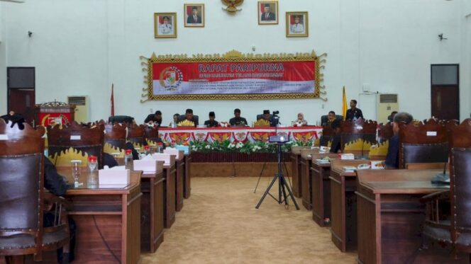 DPRD Tubaba Sidang Paripurna Raperda Pertanggung Jawaban APBD 2022
