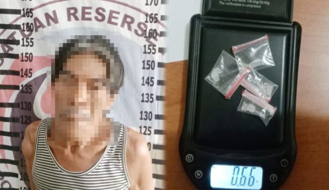 Foto : Pelaku dan Barang Bukti