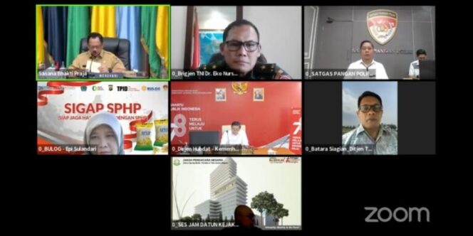 
PEMKOT METRO IKUTI RAPAT PENGENDALIAN INFLASI SECARA VIRTUAL DENGAN KEMENDAGRI