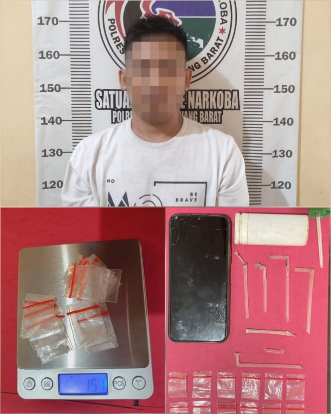 Satnarkoba Polres Tulang Bawang Barat Tangkap Pemuda Yang menjadi Bandar Narkotika