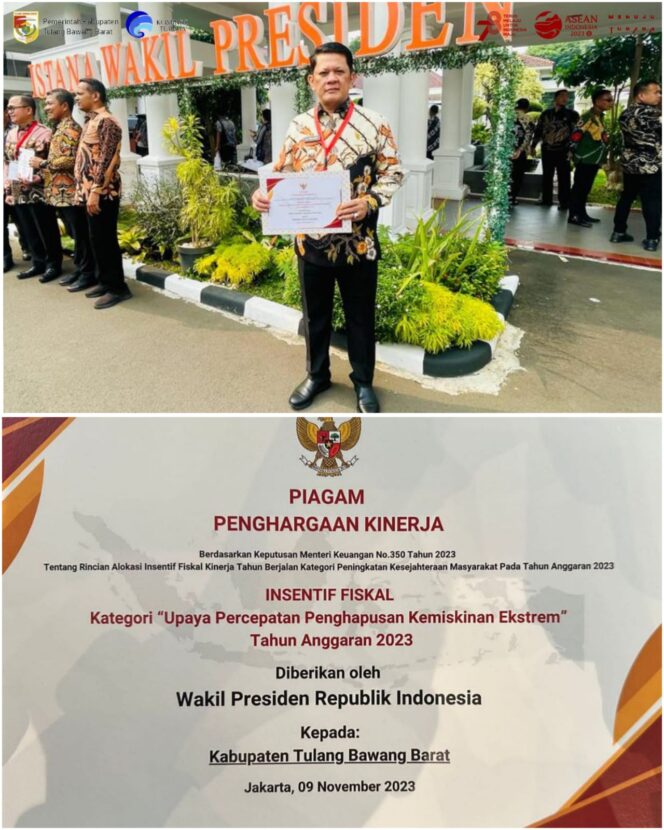 
Pj Bupati Firsada Terima Penghargaan Dari Wakil Presiden RI