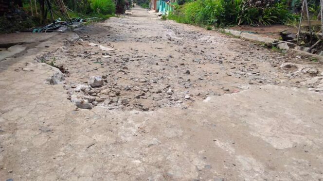 
					Jalan Lingkar Pemangku 4 Pekon Sukananti dikeluhkan Masyarakat