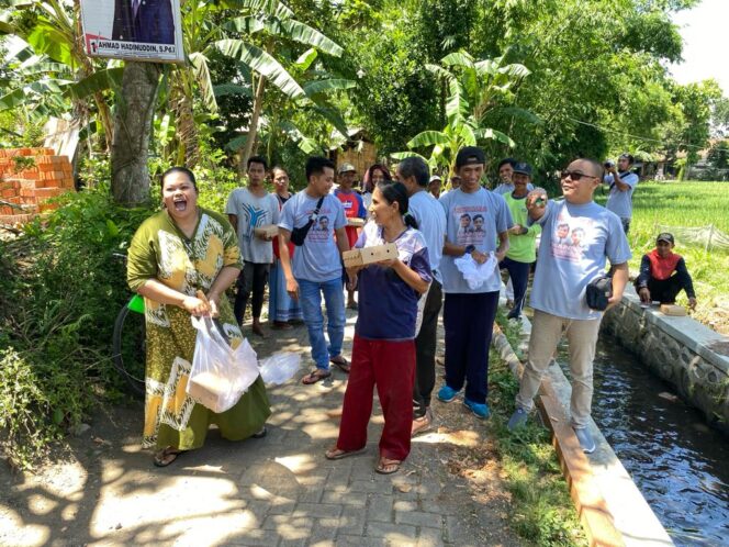 Lintas Relawan Prabowo Gibran Bagikan 3000 Paket Makan Siang Gratis dibeberapa Titik di Kabupaten Bondowoso