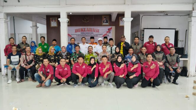 PPK Bangsalsari Gelar Deklarasi Pemilu Damai