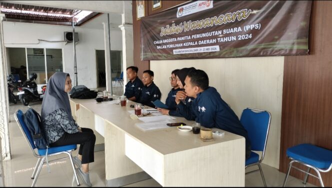 PPK Bangsalsari Melakukan Seleksi Wawancara Calon Anggota PPS Hari Pertama