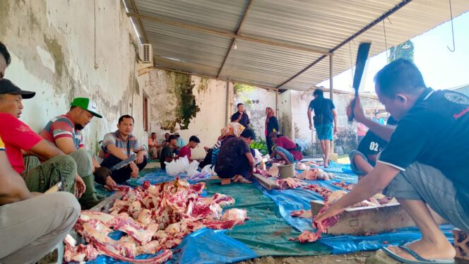 
Idul Adha 1445 H, Ratusan Paket Daging Qurban dibagikan Kepada Masyarakat oleh PTPN I Regional 4 Kebun Tembakau