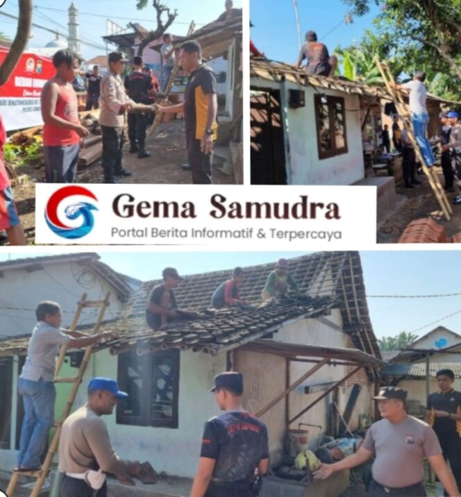 
Sambut Hari Bhayangkara ke-78, Polres Jember Lakukan Aksi Sosial Bedah Rumah
