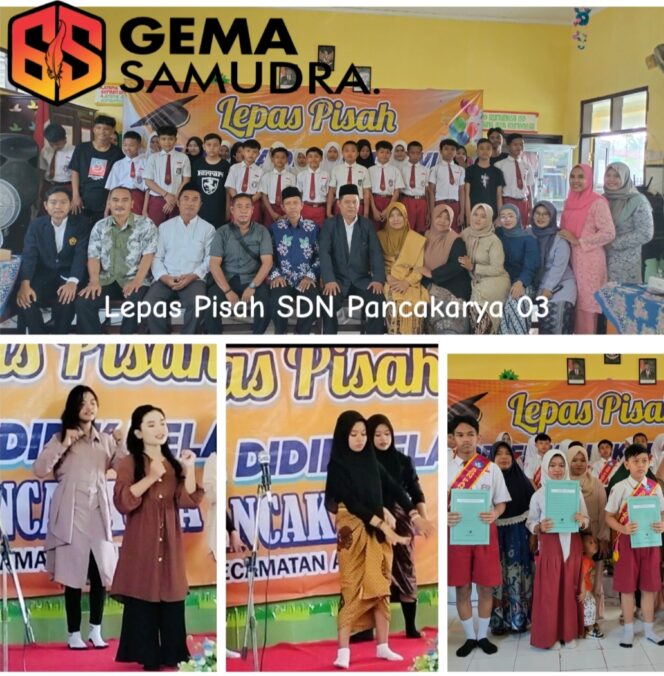 
Lepas Pisah Peserta didik Kelas VI SDN Pancakarya 03 Kecamatan Ajung dilaksanakan dengan Sederhana dan sangat Hikmat