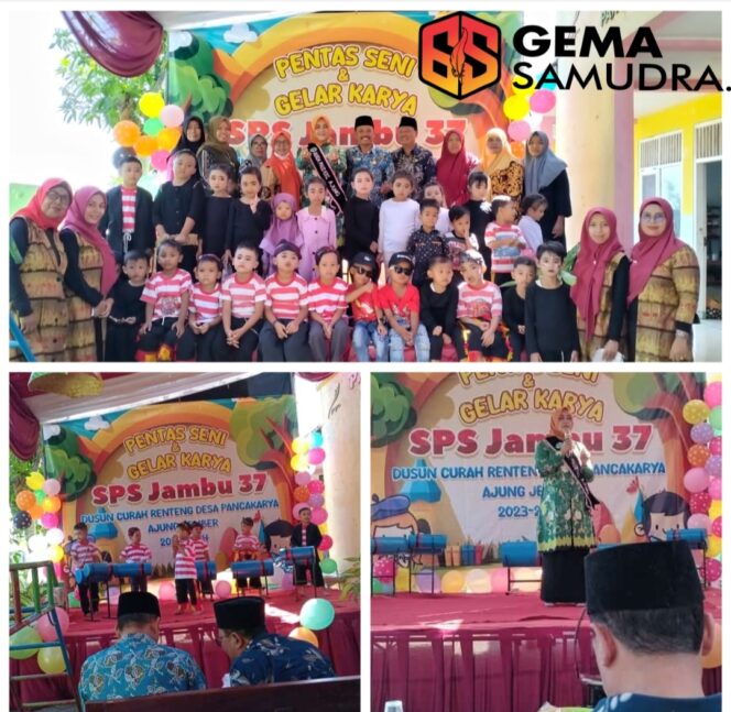 Lepas Pisah Anak didik SPS Jambu 37 Desa Pancakarya Kecamatan Ajung Melaksanakan Pentas Seni dan Gelar Karya Dengan Meriah