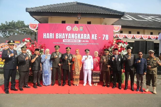 
Bupati Lampung Timur Hadiri Upacara Peringatan Hari Bhayangkara ke-78