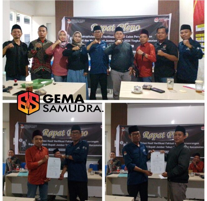 
Tahapan Rapat Pleno Kesatu PPK Bangsalsari Tentang Rekapitulasi hasil Verifikasi Faktual Calon Perseorangan Bupati dan wakil Bupati Jember tahun 2024 Berjalan Lancar.