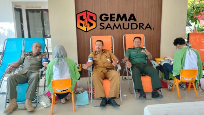 Peltu M Subaidi Danposkoramil Ajung Ikut Berpartisipasi dalam Giat Donor Darah Setiap 3 Bulan Sekali di Kecamatan Ajung