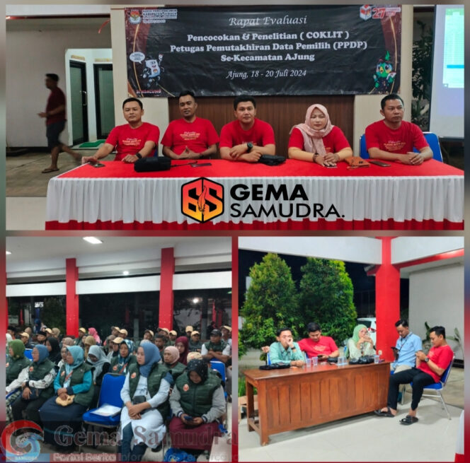 
PPK Ajung Melaksanakan Rapat Evaluasi Pencocokan dan Penelitian PPDP Desa Ajung dan Desa Rowo Indah