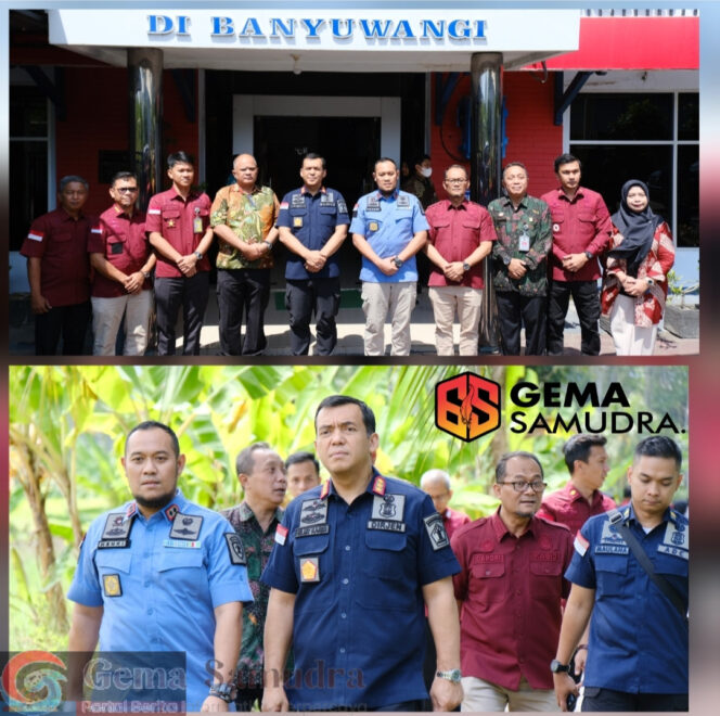 
Jajaran Pimpinan Tinggi Pratama Kanwil Kemenkumham Jatim bersama Kantor Imigrasi Kelas I TPI Jember menyambut kedatangan Kunker Direktur Jenderal Imigrasi, Silmy Karim di Banyuwangi