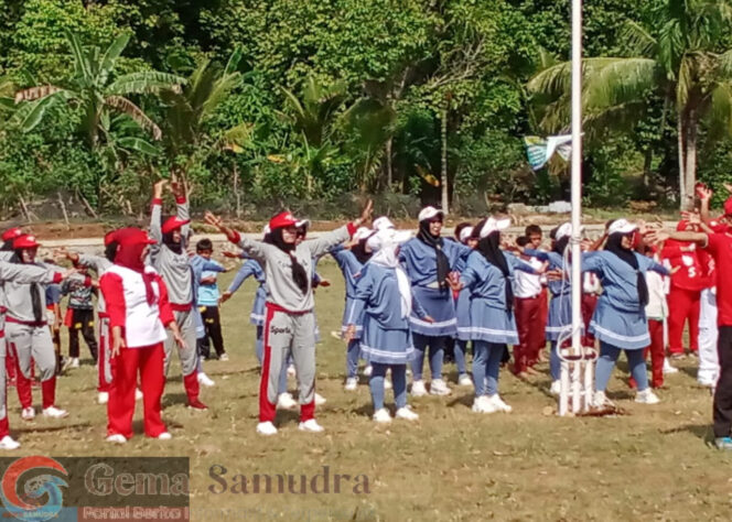 Ramaikan HUT Ke-79 RI, Kecamatan Limau Gelar Senam Bersama dan Jalan Sehat