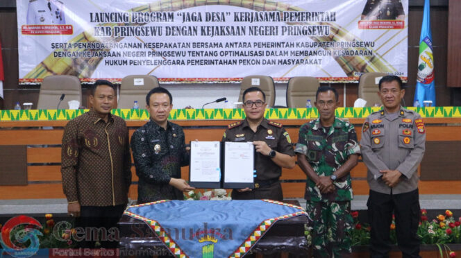 Dorong Kesadaran Hukum, Kejari Pringsewu Launching Program Jaga Desa