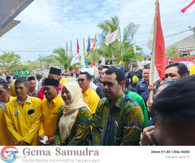 Ririn-Wiriawan Resmi Daftar Pilbup Pringsewu di KPU