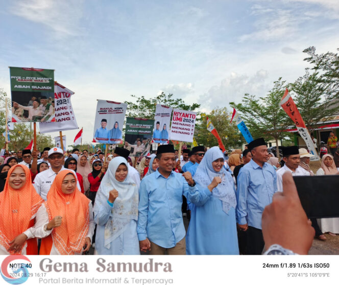 Riyanto-Umi Daftar Terakhir, Pilbup Pringsewu Diikuti Empat Paslon
