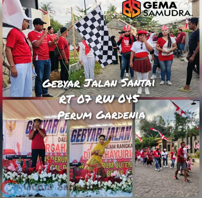 
Gebyar Jalan Santai RT 7 RW 45 Perum Queen Gardenia Dalam Rangka Memperingati HUT RI ke 79