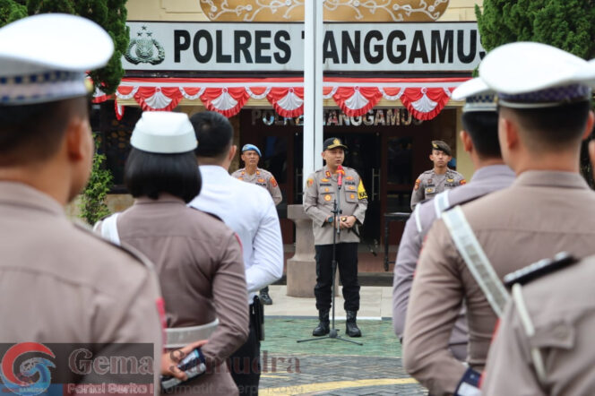 Apel Perdana Kapolres Tanggamus AKBP Rivanda Minta Kesiapan Personil Hadapi Rangkaian Pilkada