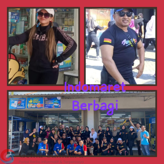 
Indomaret Bangsalsari Mengadakan Senam Bersama Dengan Tema Indomaret Berbagi