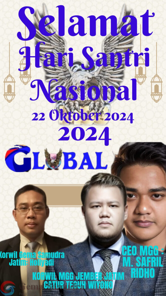 
Korwil MGG Jember Catur Teguh Wiyono Mengucapkan Selamat Hari Santri