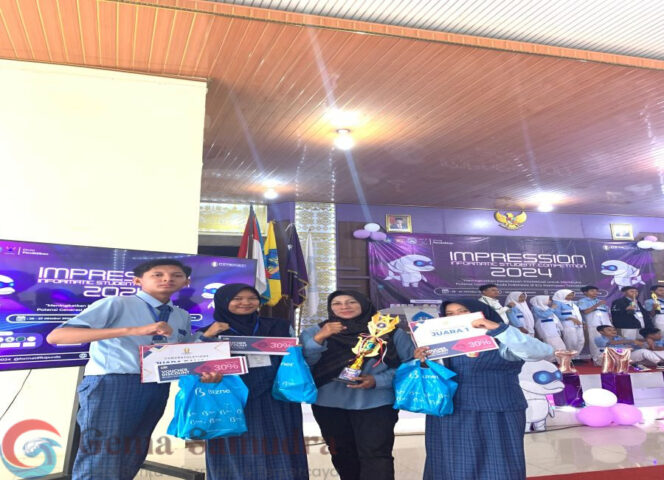 
SMA Negeri 1 Menggala berhasil membawa pulang 3 juara pada IMPRESSION (Informatic Student Competition) 2024 tingkat se-Sumbagsel