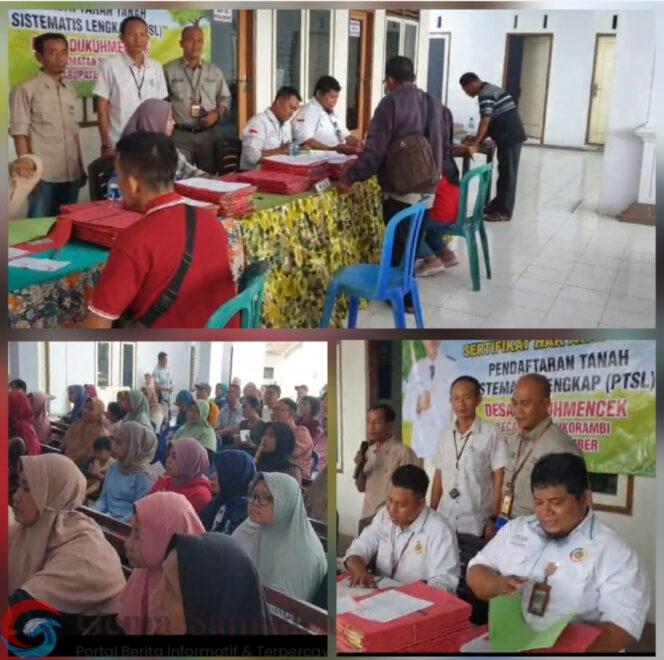 
Penyerahan 255 Sertifikat PTSL Terakhir di Desa Dukuh Mencek Kecamatan Sukorambi Berjalan dengan Sukses.