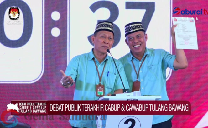 
Momen Debat Terakhir, Paslon Qudrotul-Hankam Pertanyakan Janji SK Tim Pengangkatan Honorer Era Win-Hen 