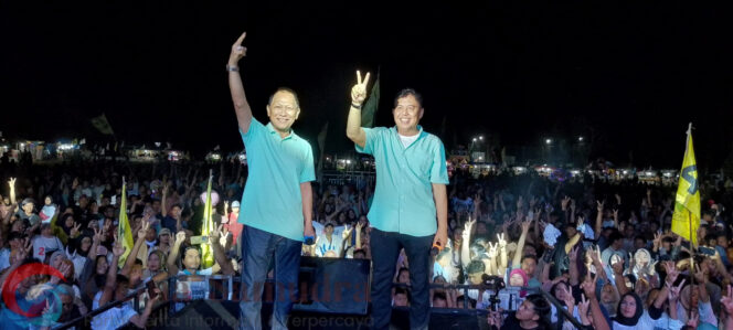 
Pecah, Sepuluh Ribu Masyarakat Padati Kampanye Akbar Qudrotul-Hankam di Penawar Tama 