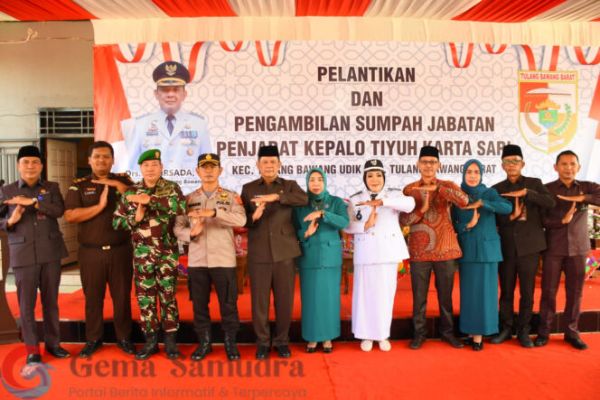 M. Firsada Lantik PJ Kepalo Tiyuh Karta Sari