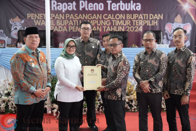 
KPU Lamtim Tetapkan Ela-Azwar Hadi Sebagai Bupati Dan Wakil Bupati Lamtim