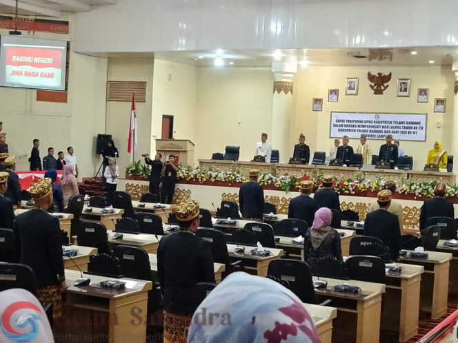 Rapat Paripurna DPRD Dalam Rangka HUT Tuba ke-28 dan Hari jadi Prov Lampung Ke – 61