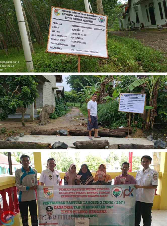 
Realisasi DD Tiyuh Pulung Kencana Tubaba Tahap satu Anggaran Tahun 2025 Selesai Dikerjakan
