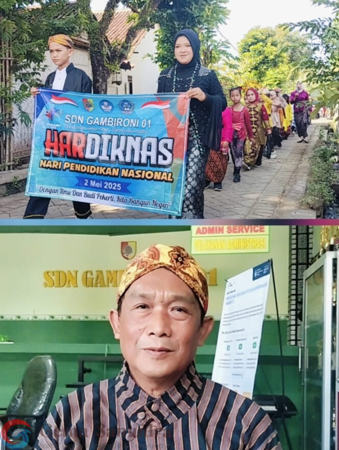 Memperingati Hardiknas 2025 SDN Gambirono 01 Melaksanakan Kirab Budaya