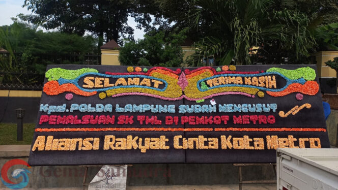 ARCM Salut Dan Bangga Atas Kinerja Polda Lampung Yang Telah Mengusut Kasus Pemalsuan SK THL Di Lingkungan Pemerintah Kota Metro