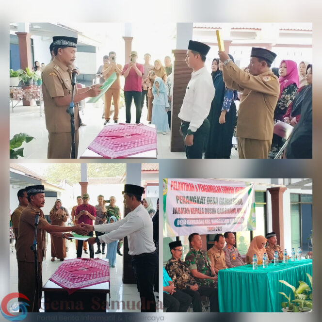 M Fadil Kasun Terpilih Dusun Gambirono Kulon Dilantik Langsung Oleh Budiono Kades Gambirono.