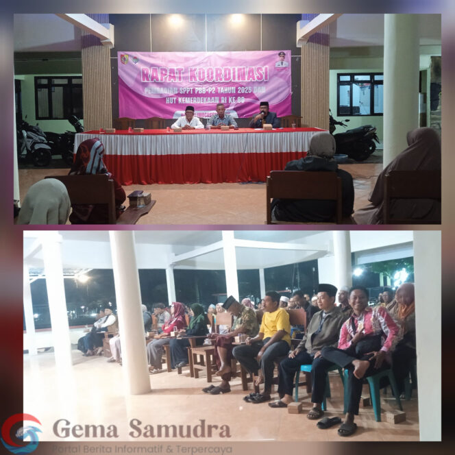 
Pemdes Pancakarya Menggelar Rakor Pembagian SPPT PBB – P2 Tahun 2025 dan HUT RI Ke 80