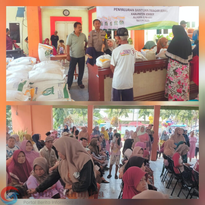 
Bantuan Pangan Beras disalurkan oleh Pemdes Wirowongso dengan Tertib 