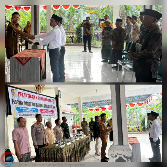 
Kades Mohamad Ahrul Fatah Lantik Langsung 2 Perangkat Desa Karangsono 