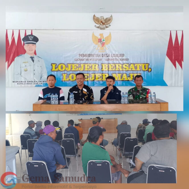 
41 Nelayan Pemilik Kapal Kecil Urus Izin E- PASS di Fasilitasi Kades Lojejer