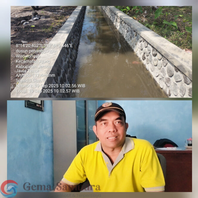 
Proyek Drainase di Kecamatan Ajung, Tidak Jelas darimana?? Perangkat Desa Setempat Angkat Bicara.