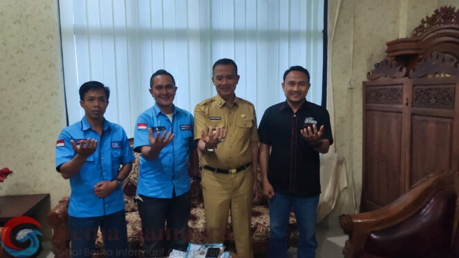 Jalin Silaturahmi SMSI Lamtim Disambut Baik Oleh Sekdakab Lamtim