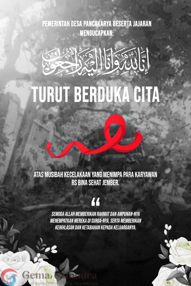 Pemerintah Desa Pancakarya Ikut Berduka Cita Atas Meninggalnya Karyawan RS Bina Sehat