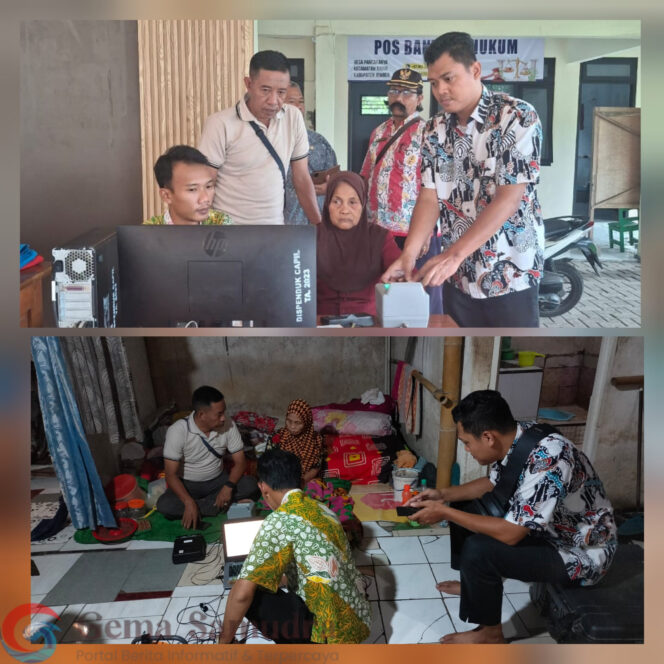 
Dispendukcapil dan Pemerintah Desa Pancakarya Turun Langsung Rekam e-KTP untuk Lansia