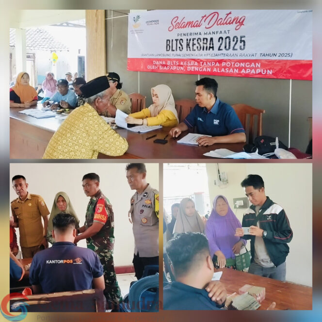 
Pemdes Pancakarya Salurkan BLTS Kesra Rp900 Ribu kepada 699 KPM, Dikawal Babinsa dan Bhabinkamtibmas