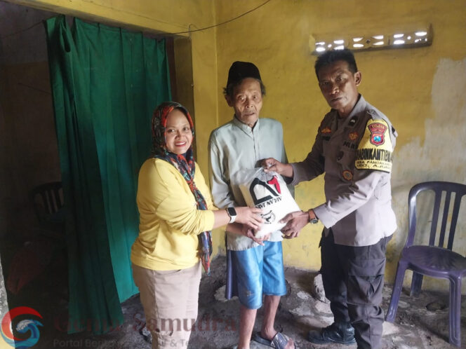 
Bhabinkamtibmas Pancakarya Gelar “Polisi Berbagi”, Salurkan Bantuan Sembako untuk Warga Kurang Mampu