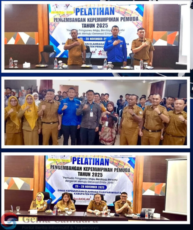 
Disporapar Pringsewu Gelar Pelatihan Pengembangan Kepempimpinan Pemuda