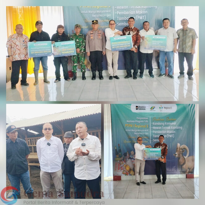 
PTPN I Regional 5 Menyalurkan Bantuan TJSL di Kantor Kecamatan Ijen