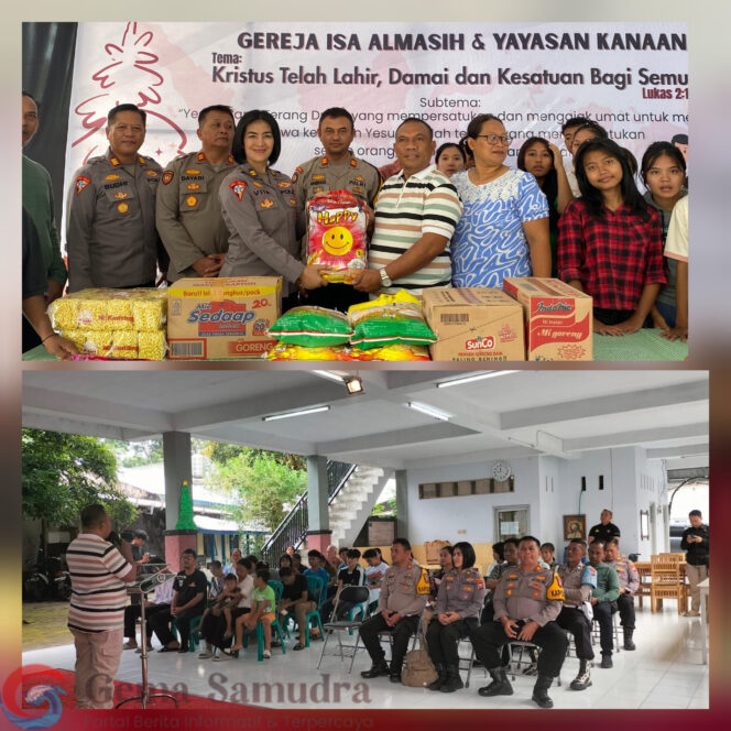 
Polres Jember Berbagi Kasih ke Panti Asuhan Kanaan, dalam Rangka Menyambut Hari Natal.